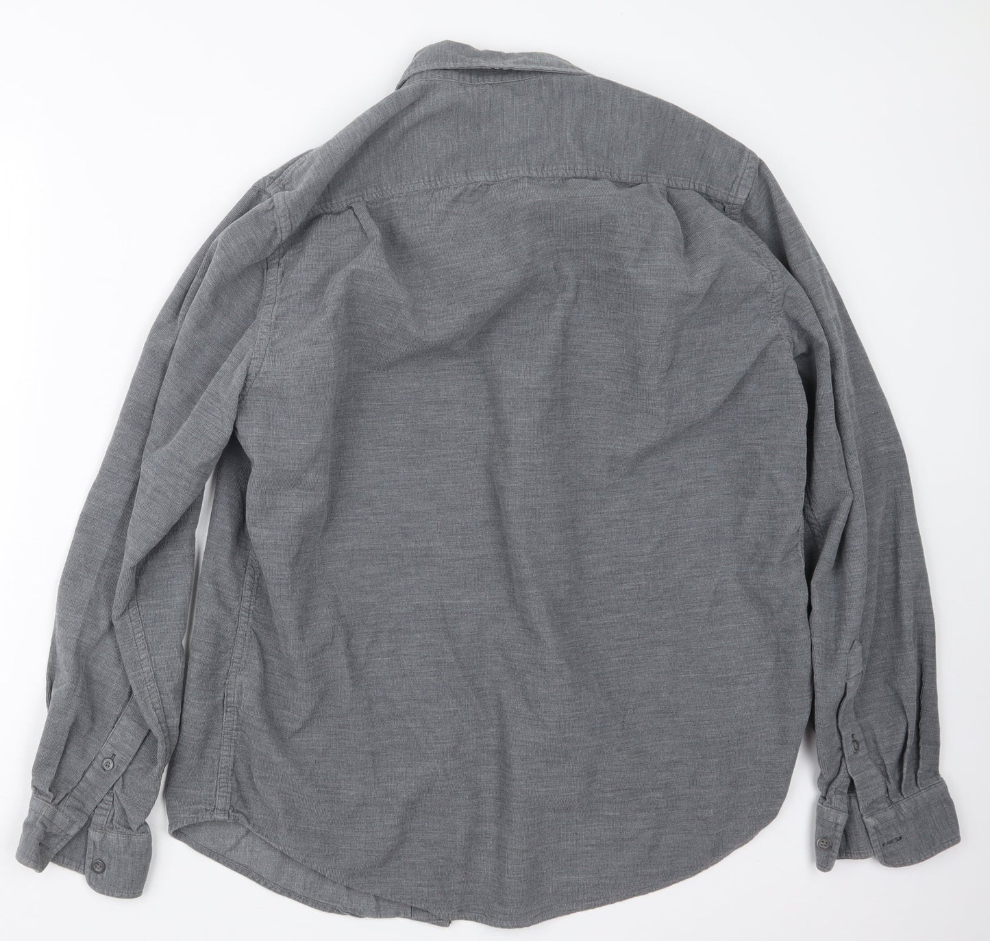 Black Brown 1826 Mens Grey    Button-Up Size M
