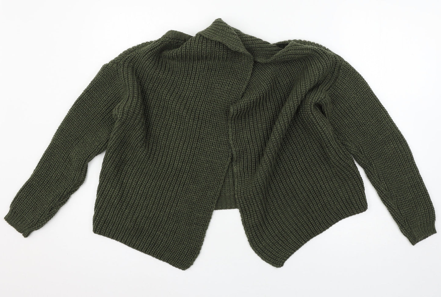 Misspap Womens Green  Knit Pullover Jumper Size S