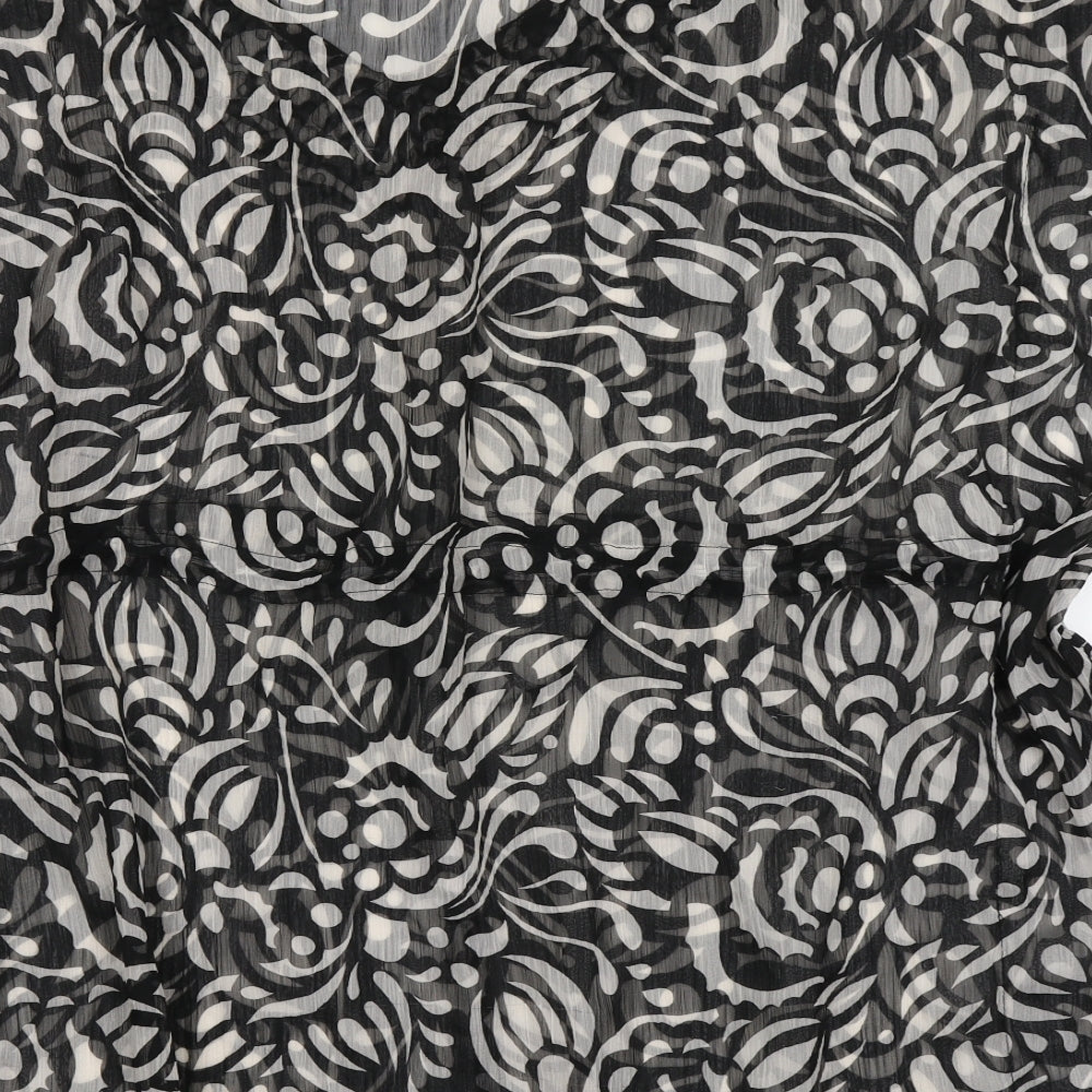 F&F Womens Black Paisley  Kaftan  Size S