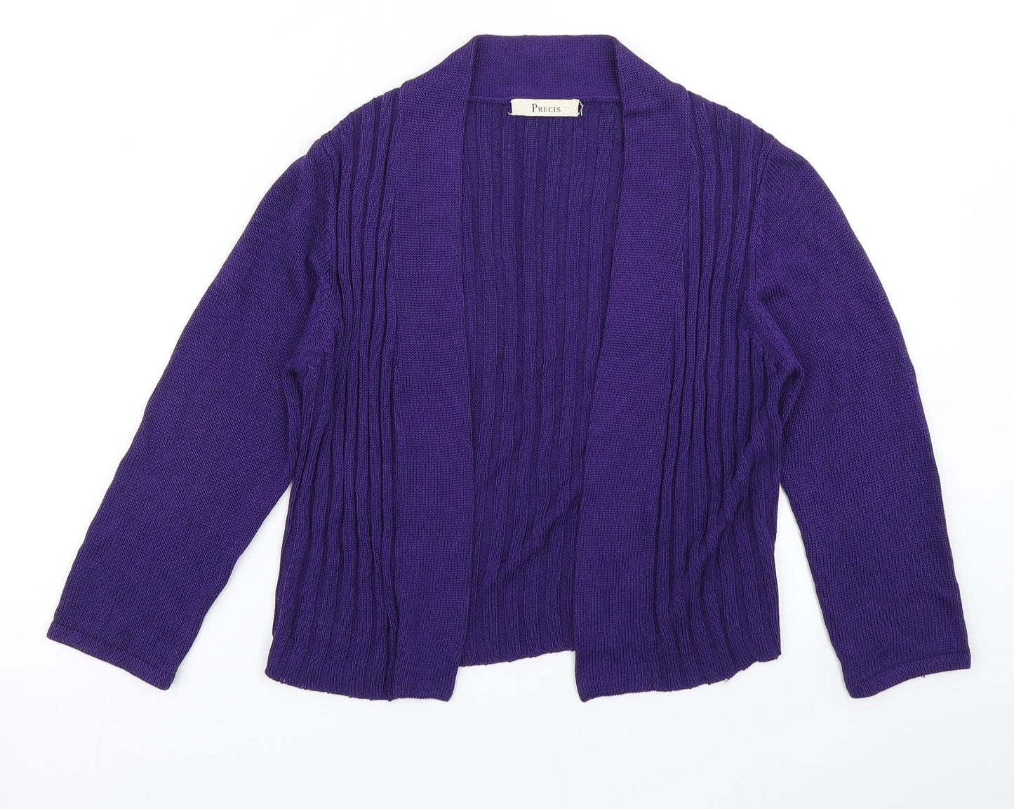Precis Womens Purple  Knit Cardigan Jumper Size S