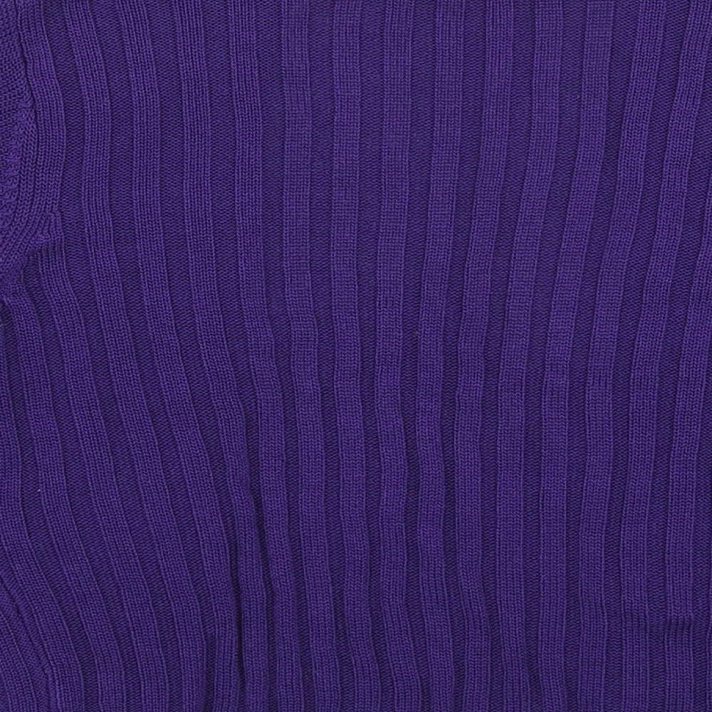 Precis Womens Purple  Knit Cardigan Jumper Size S