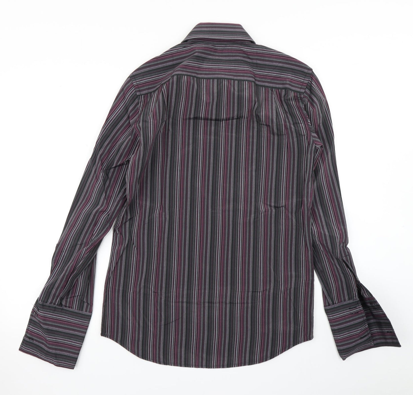 NEXT Mens Blue Striped   Button-Up Size 14.5
