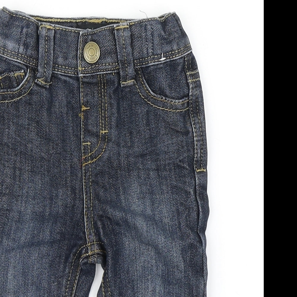 Denim Co Boys Blue  Denim Cargo Jeans Size 3-6 Months
