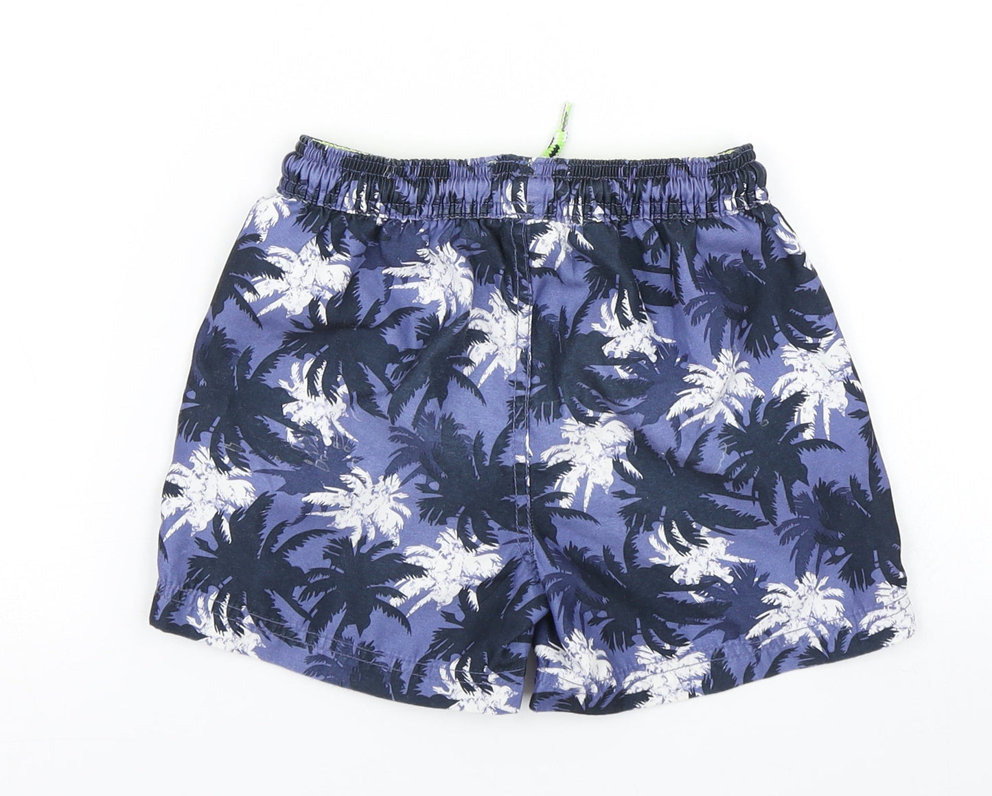 Matalan Boys Blue Floral  Sweat Shorts Size 6 Years