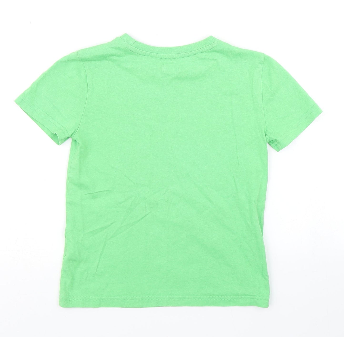 F&F Boys Green   Basic T-Shirt Size 5-6 Years  - Comic Book