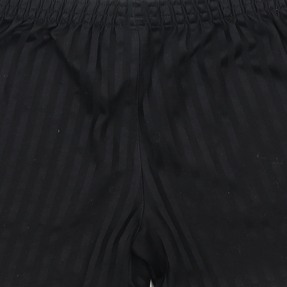 George Boys Black Striped  Sweat Shorts Size 9-10 Years