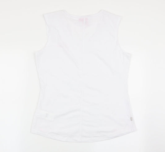 LA Gear Womens White   Basic Tank Size 14