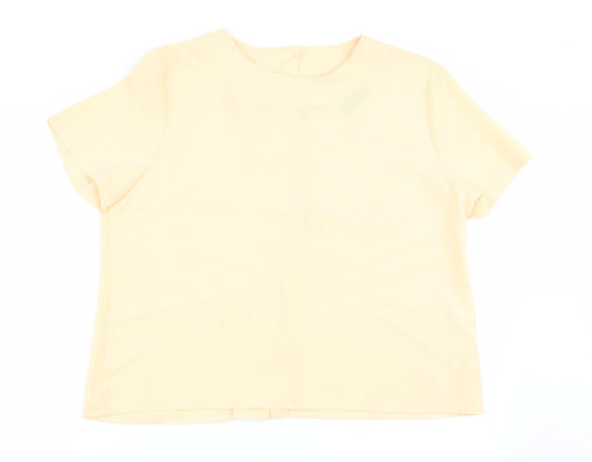 rocky creek Womens Yellow   Basic Blouse Size 16