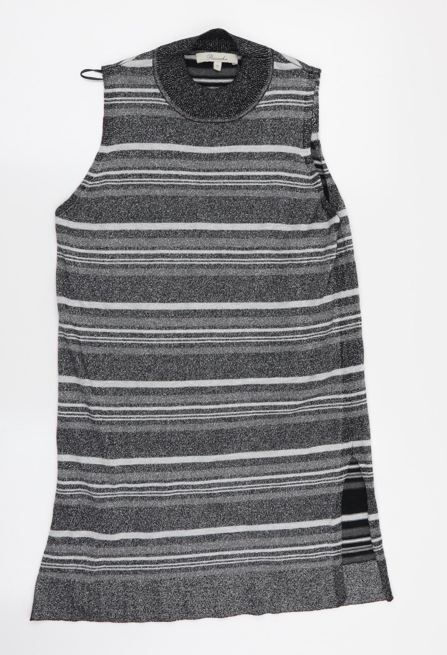 Peacocks Womens Multicoloured Striped  Fit & Flare  Size 12