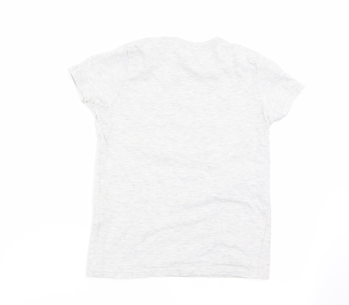 little kids Boys Grey   Basic T-Shirt Size 6-7 Years
