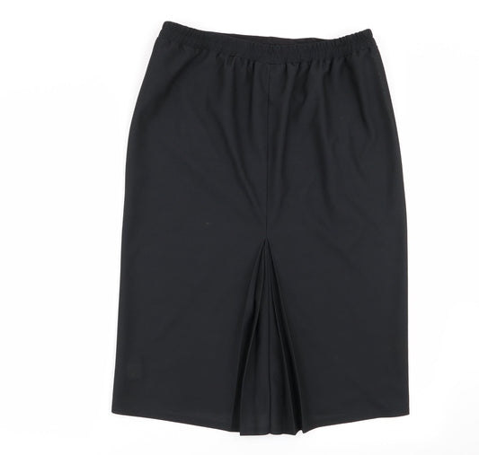 Debut Womens Black   Flare Skirt Size 14  - Stretch waistband