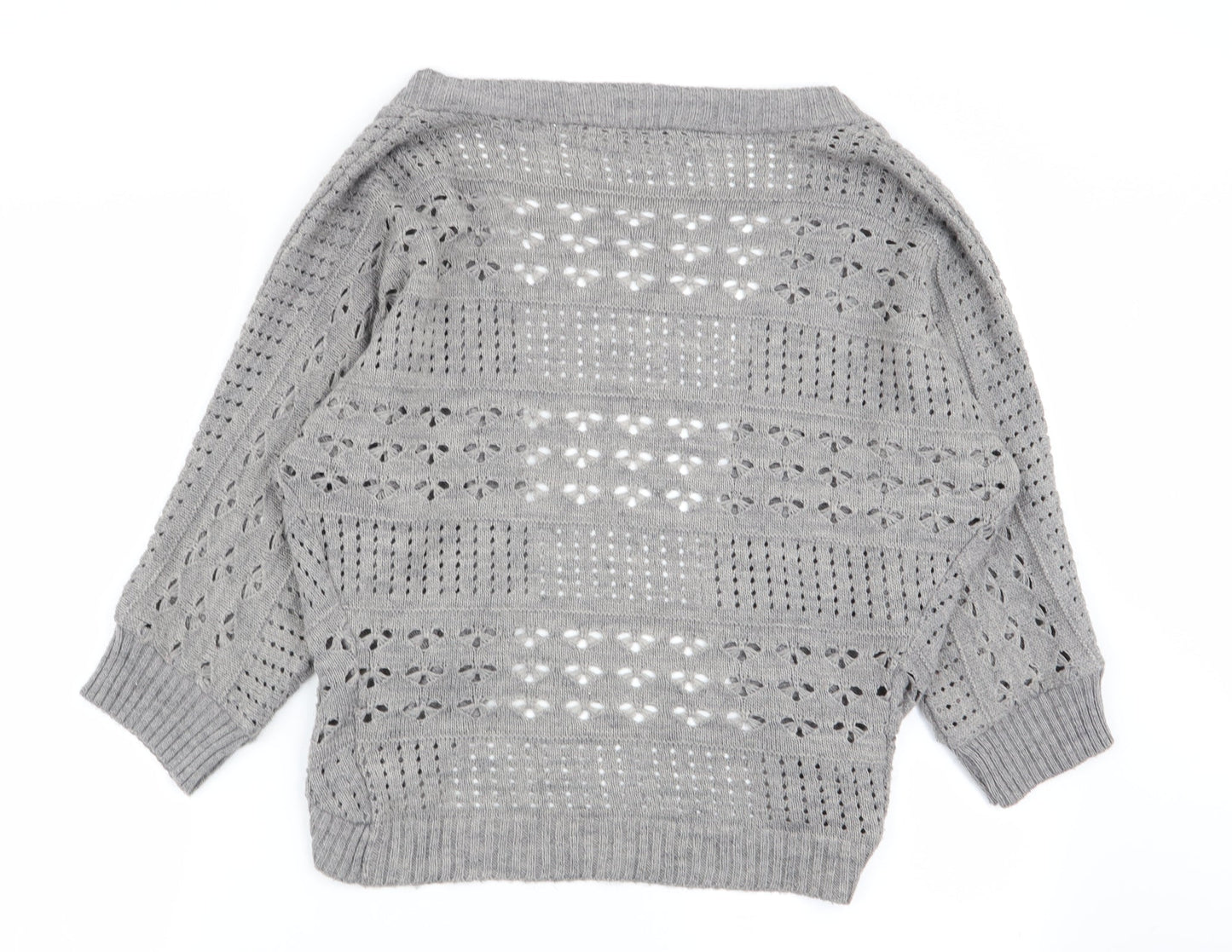 Red Herring Womens Grey   Cardigan Jumper Size 10