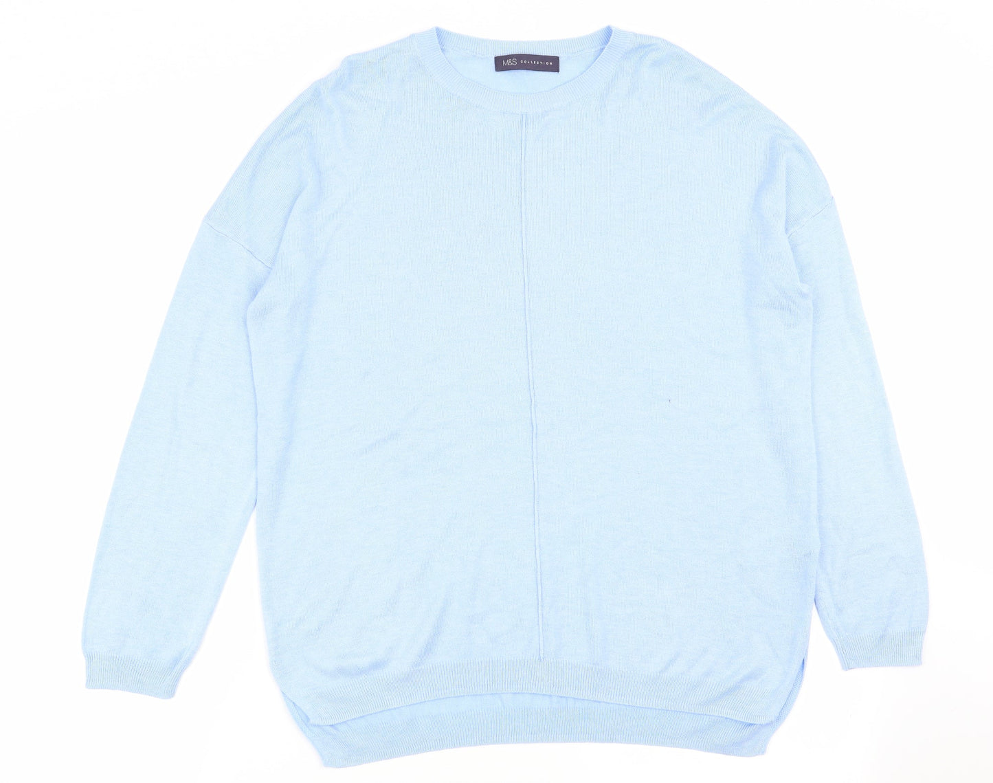 M&S Womens Blue   Pullover Jumper Size M