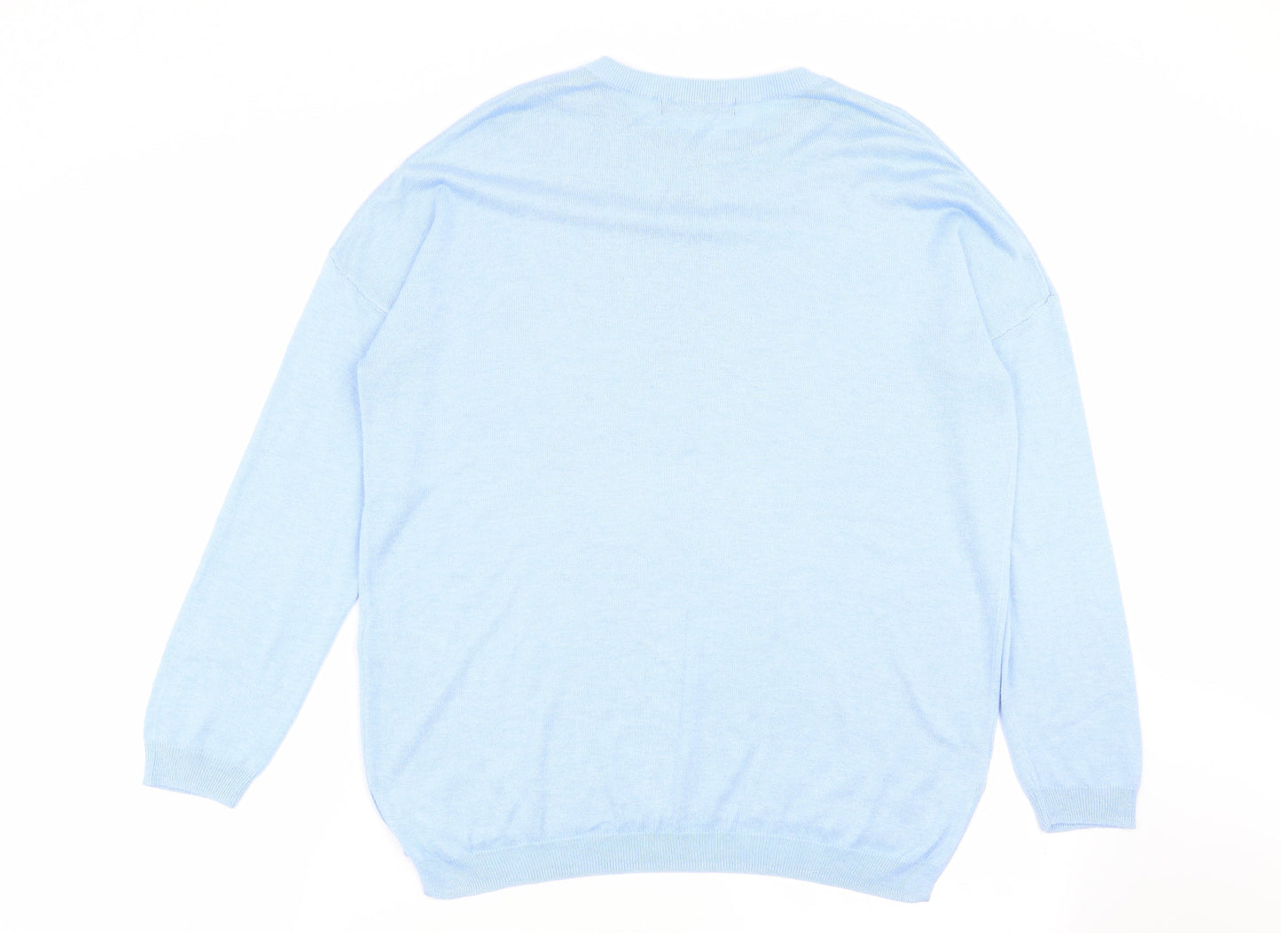 M&S Womens Blue   Pullover Jumper Size M