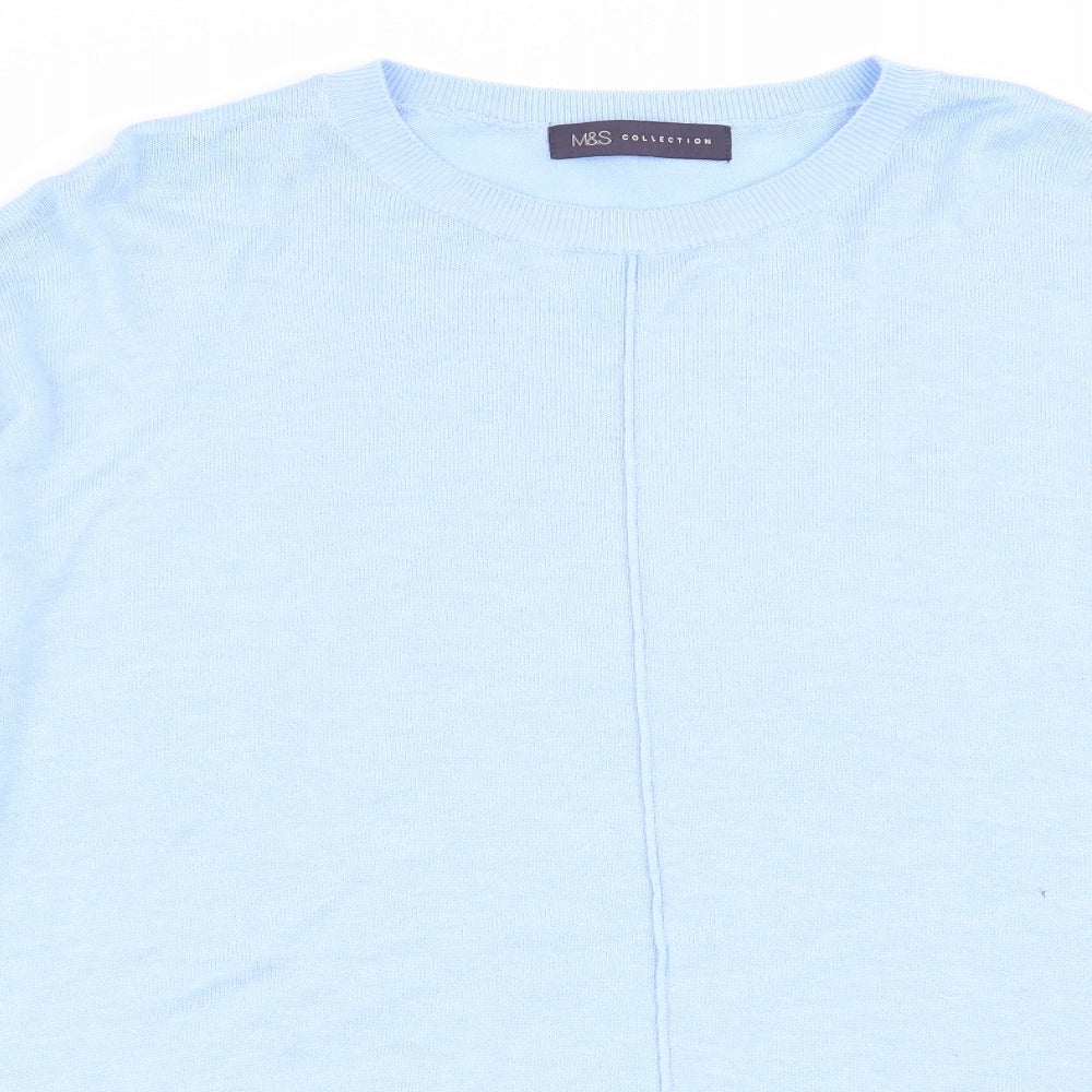 M&S Womens Blue   Pullover Jumper Size M