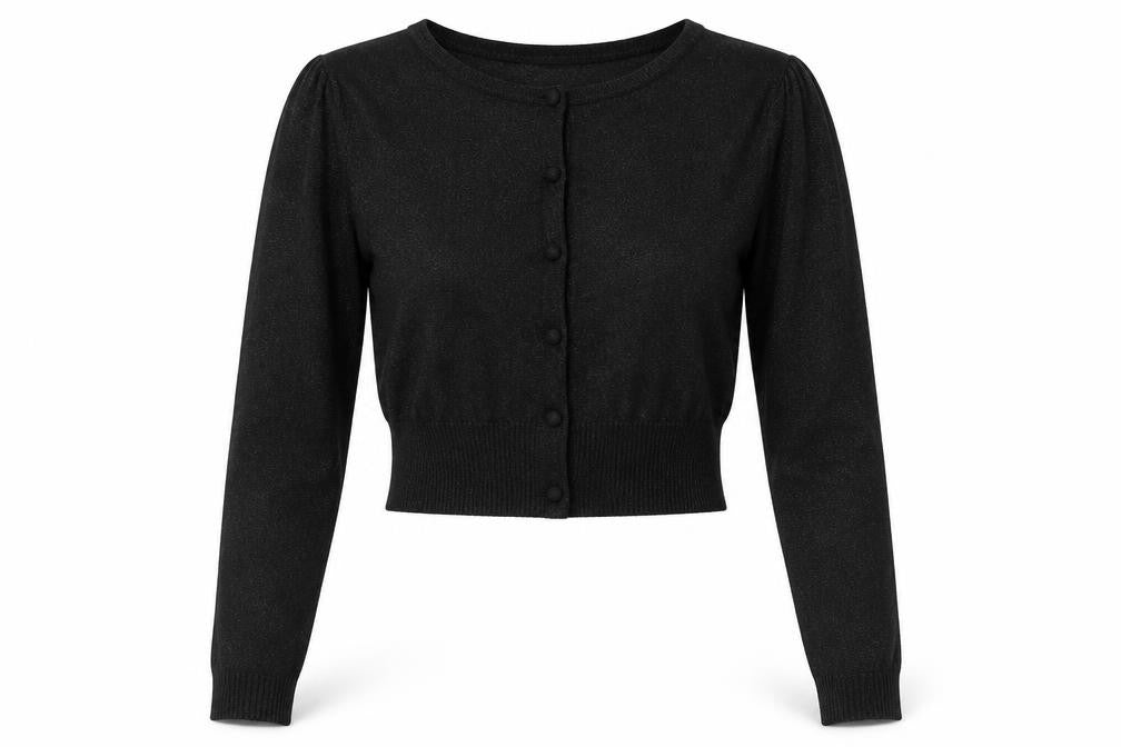 initial Womens Black   Cardigan Jumper Size M