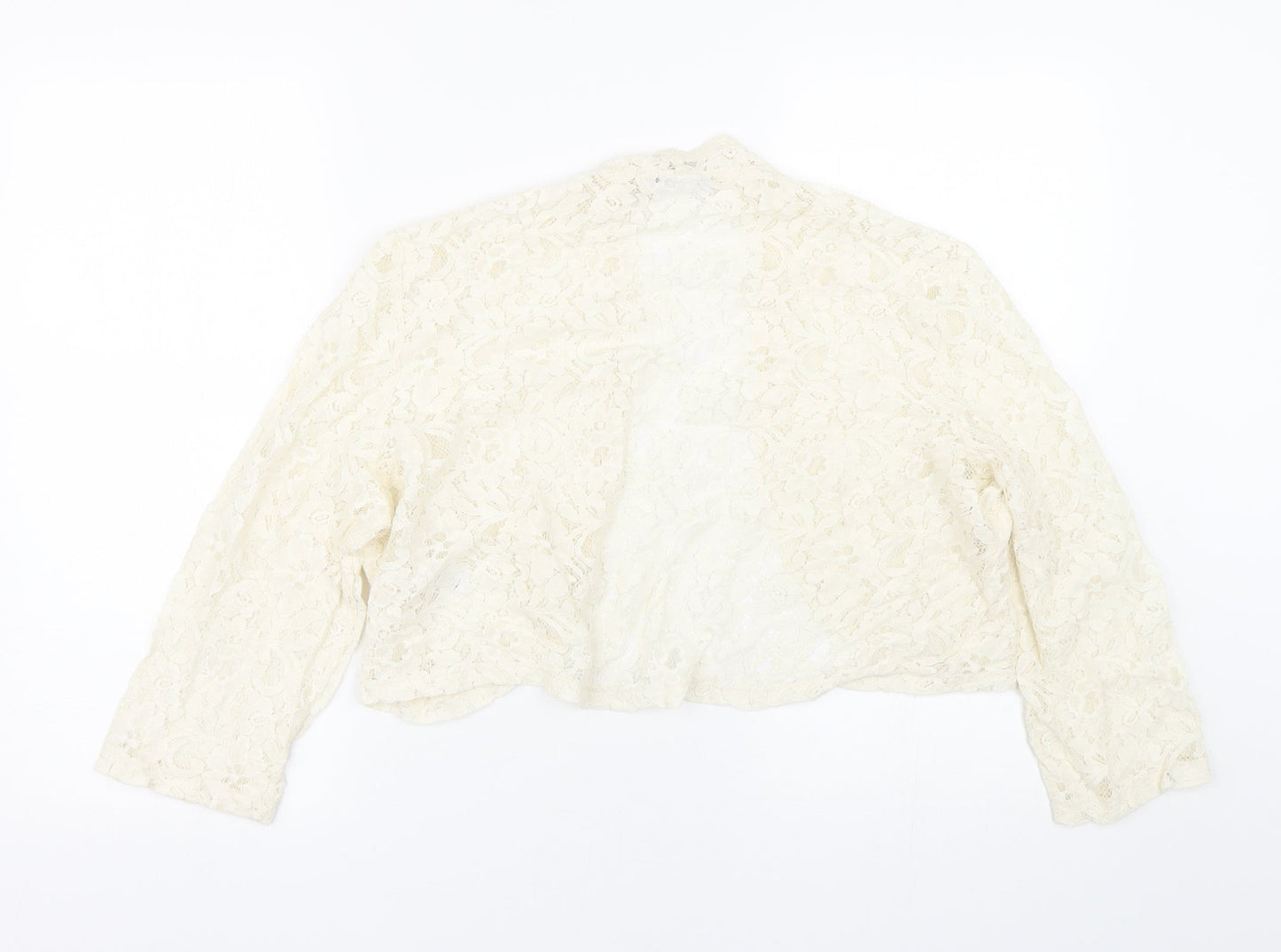 NEXT Womens Beige Floral  Cape Jumper Size XL