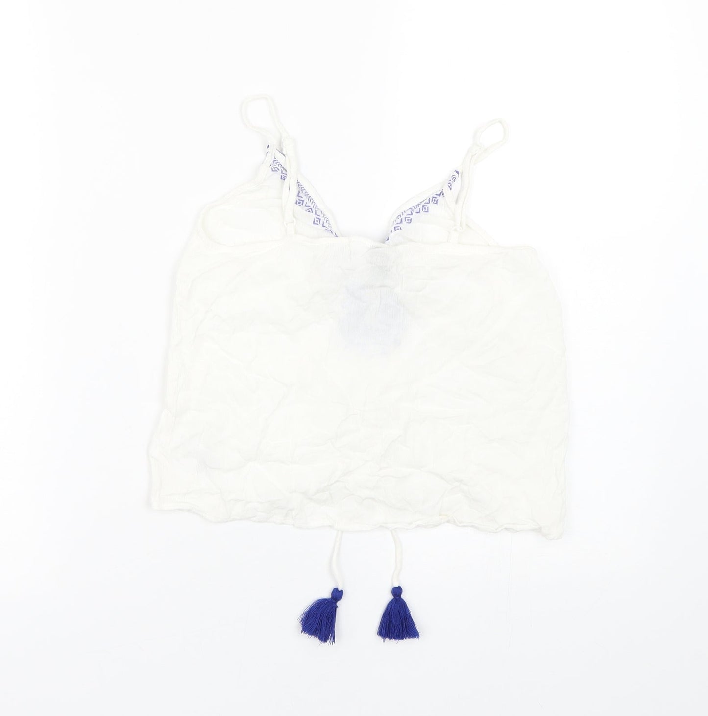 H&M Womens White   Wrap Tank Size 4