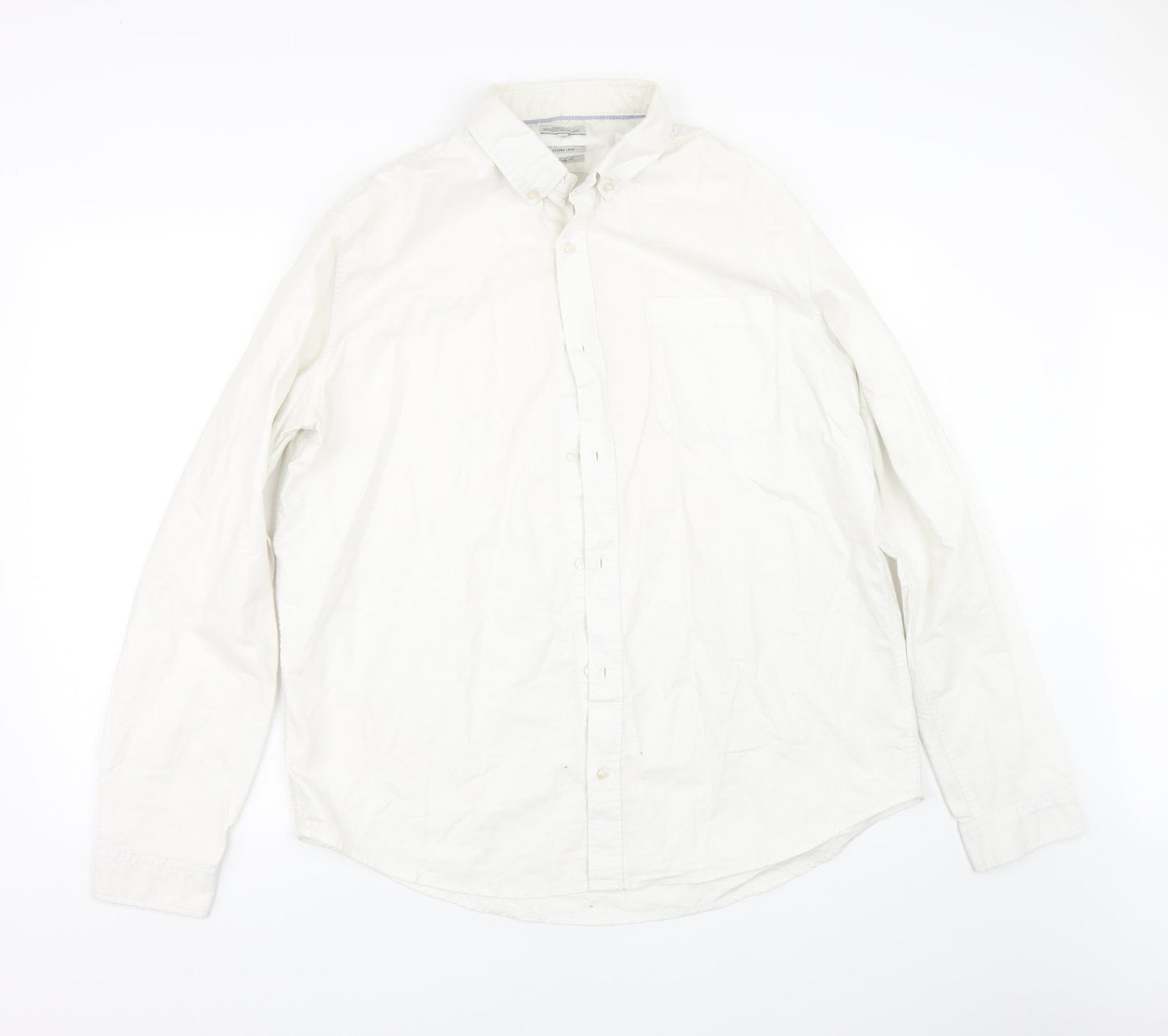 NEXT Mens Beige    Button-Up Size XL