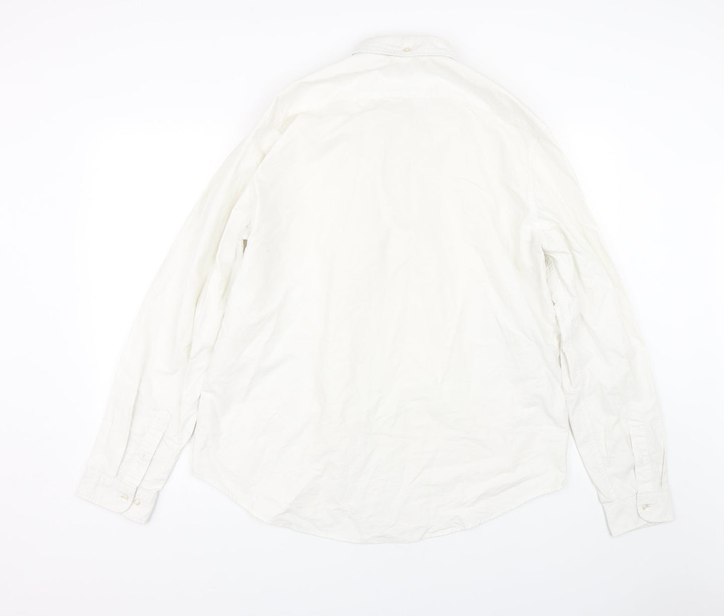 NEXT Mens Beige    Button-Up Size XL