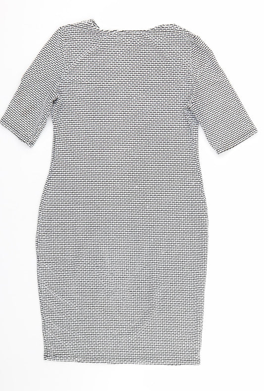 Preworn Womens Black   Wrap Dress  Size XL