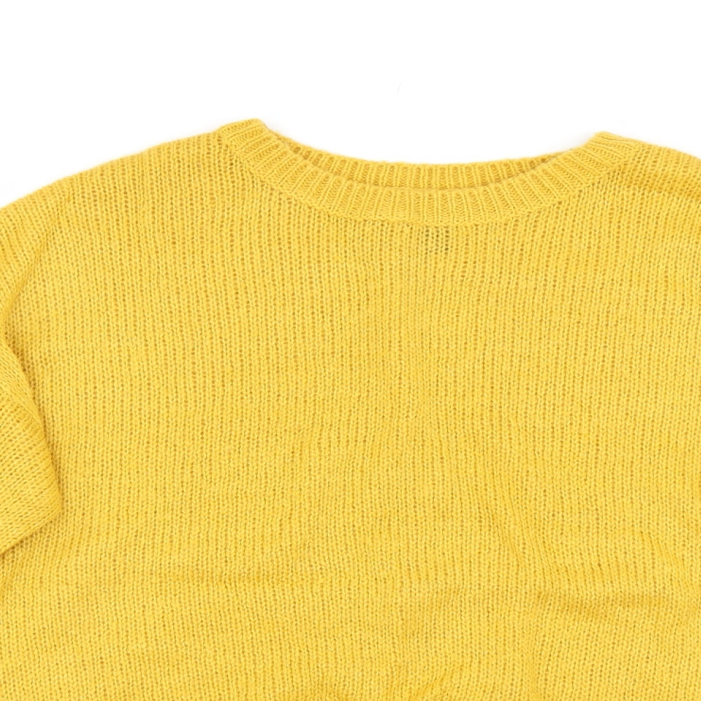 New Look Womens Yellow   Pullover Jumper Size L