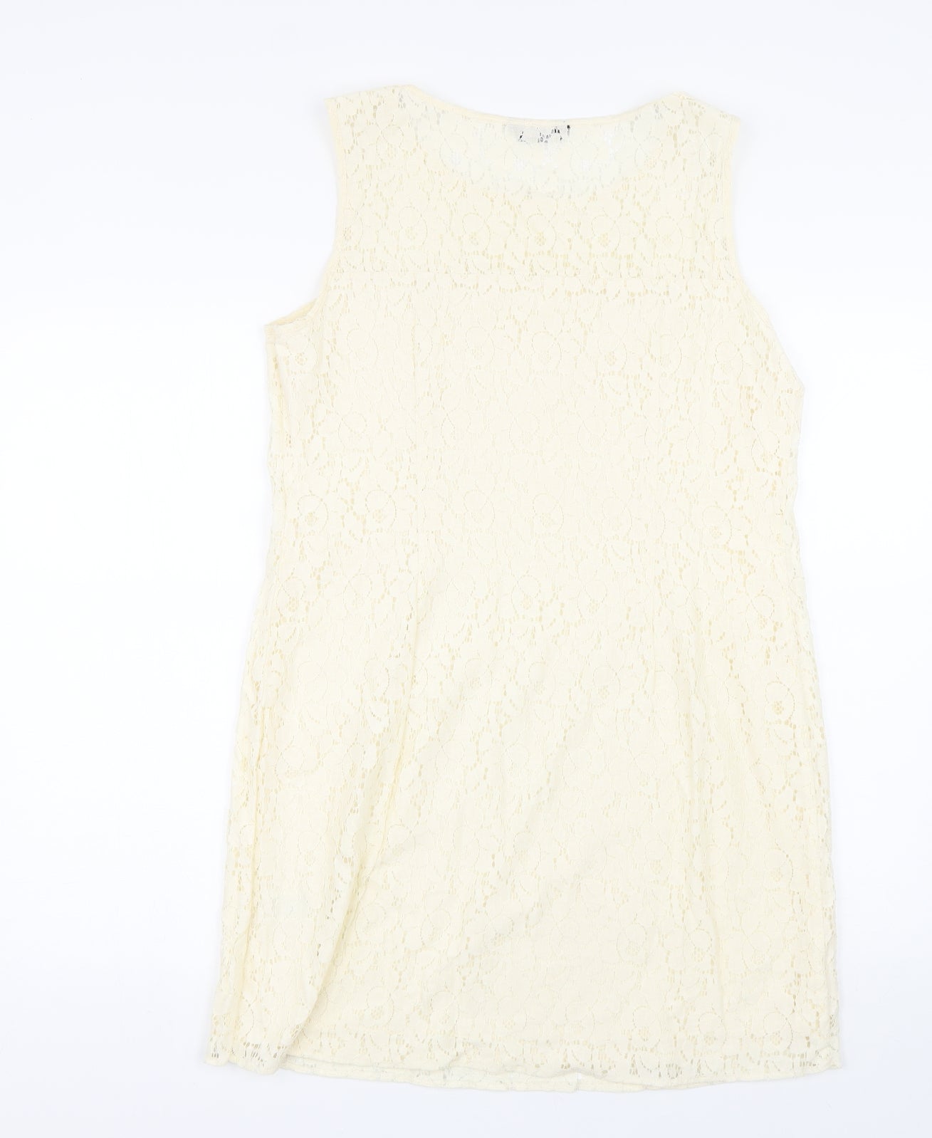 F&F Womens Beige Fair Isle  Tank Dress  Size 16