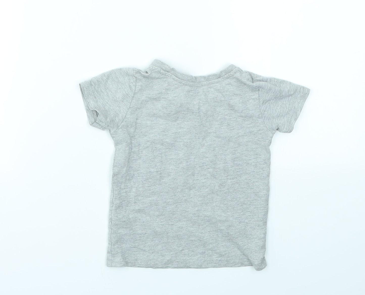 Primark Boys Grey Geometric  Basic T-Shirt Size 12-18 Months