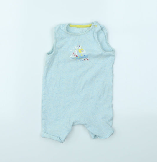 M Girls Blue   Babygrow One-Piece Size 6-9 Months