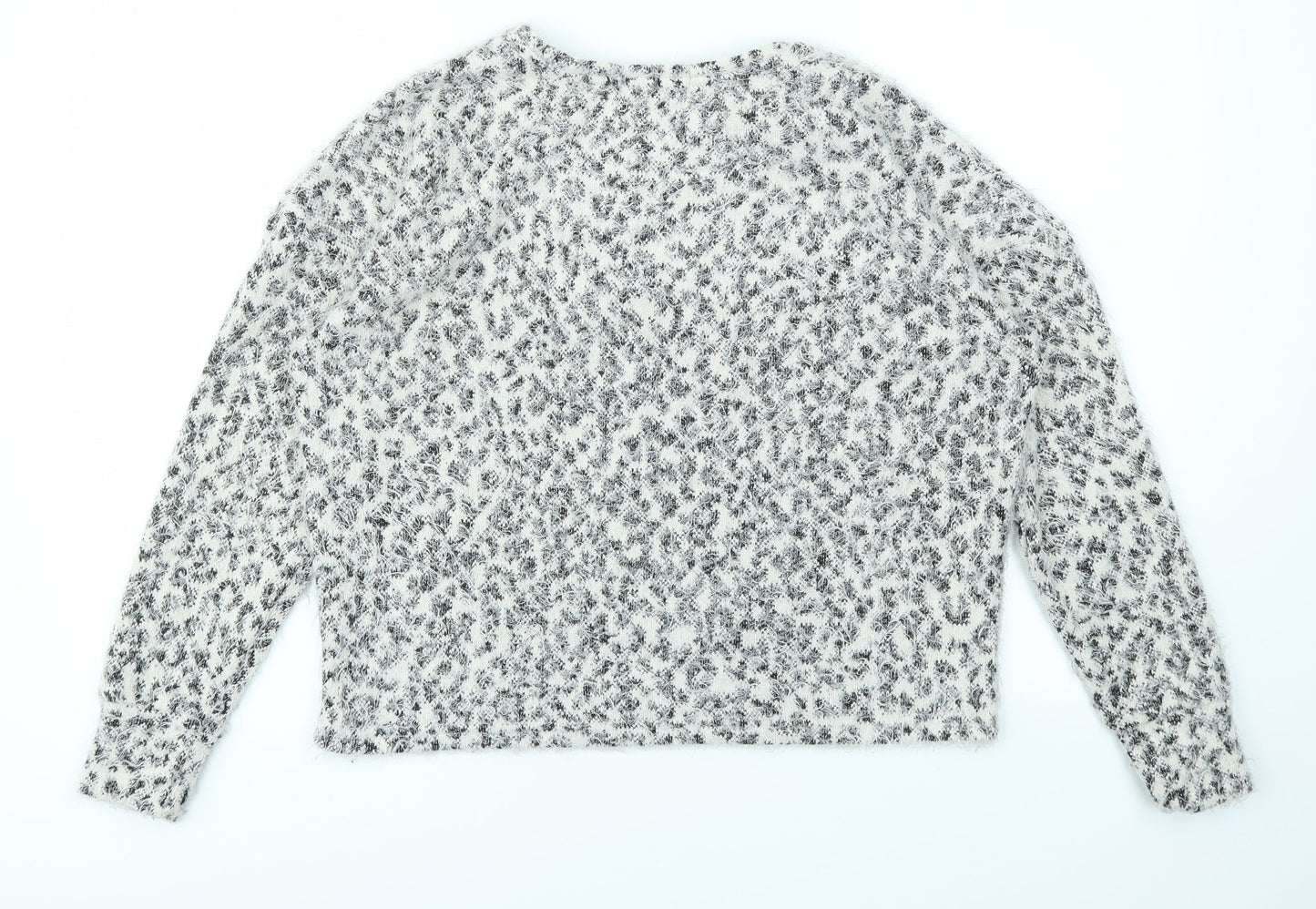 Primark Womens Ivory Geometric  Pullover Jumper Size XS