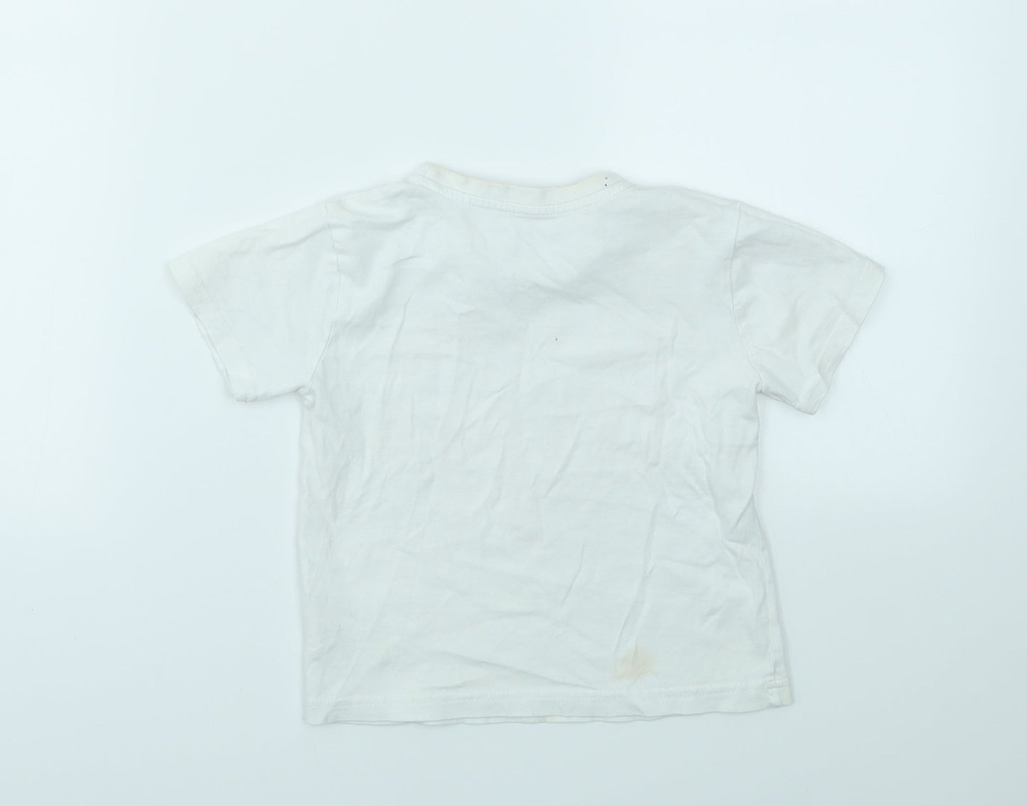 Primark Boys White   Basic T-Shirt Size 3-4 Years