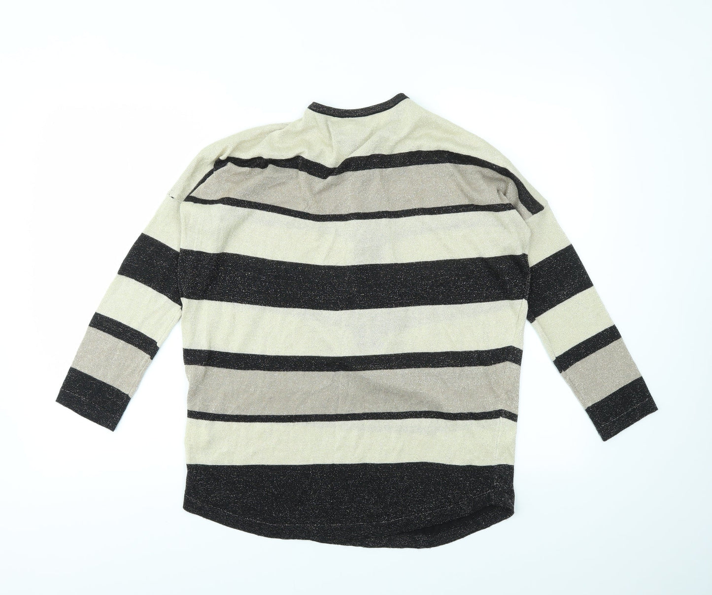 Vouley Vous Womens Multicoloured Striped  Full Zip Jumper Size S