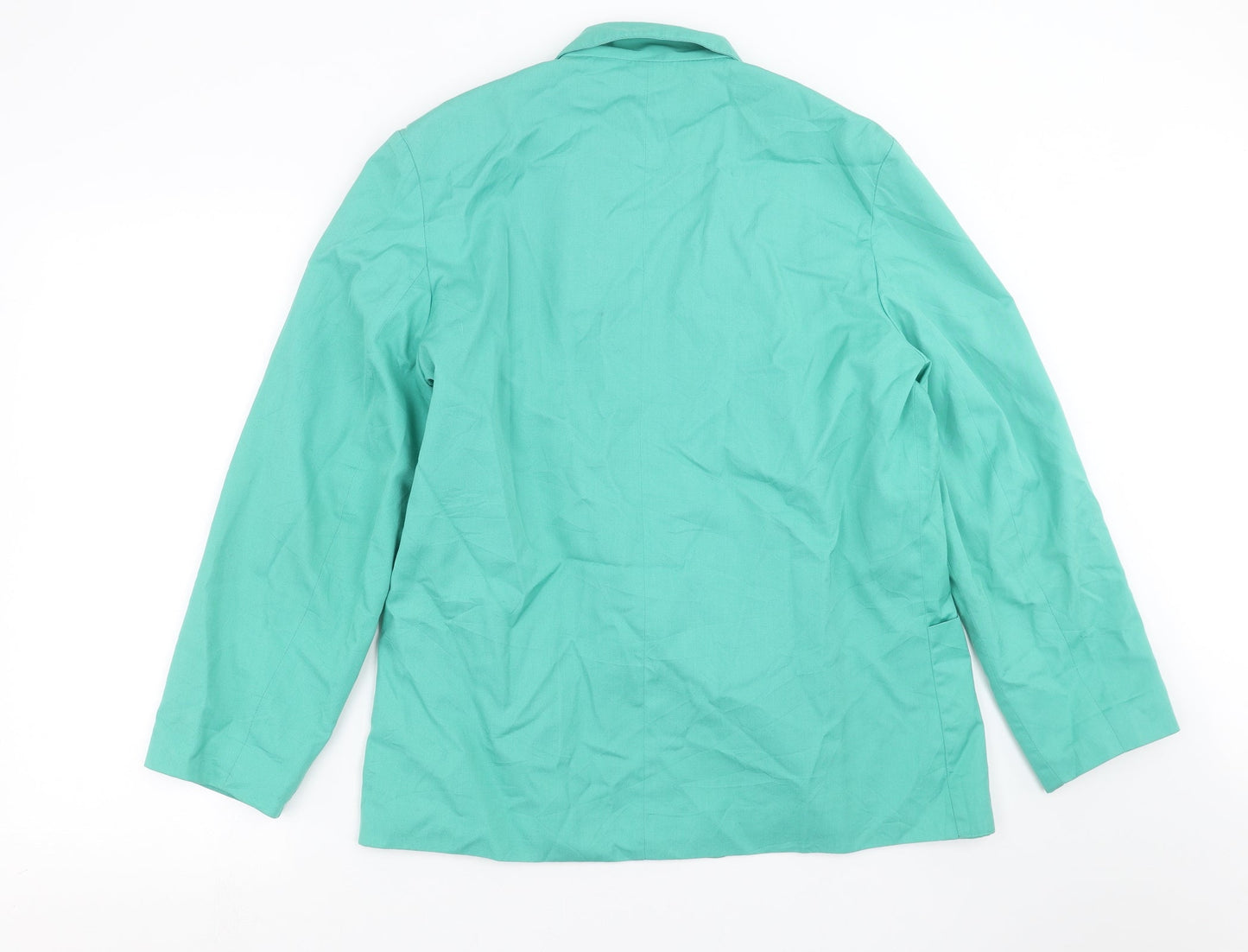 Preworn Womens Green   Jacket Suit Jacket Size 14