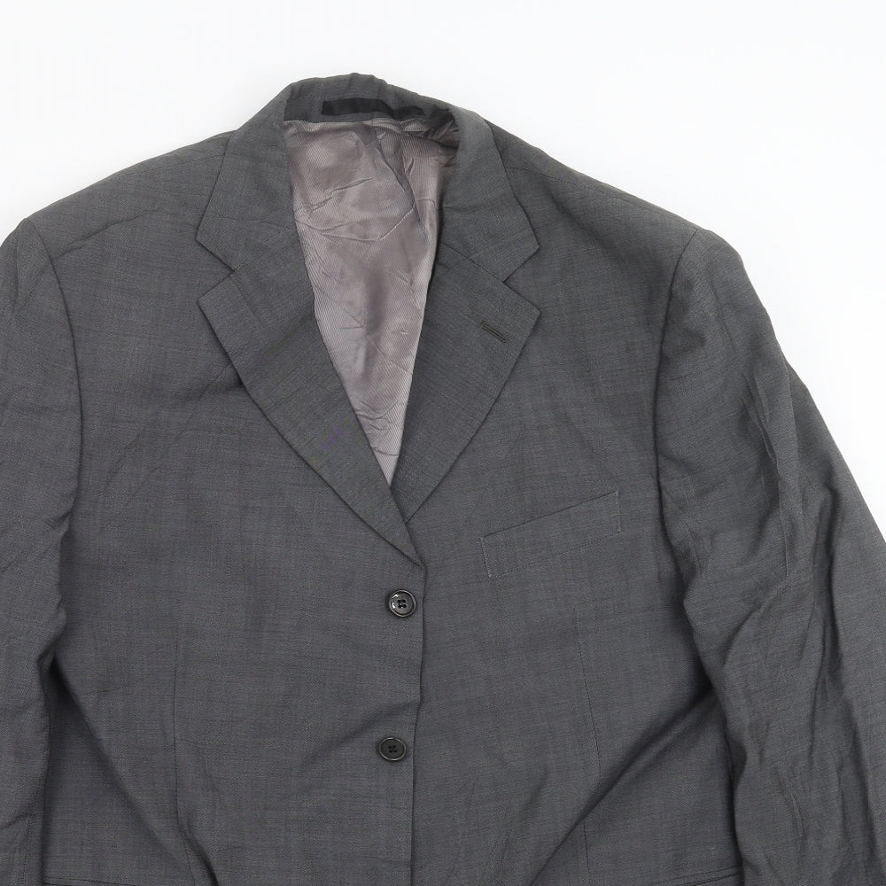 Preworn Mens Grey   Jacket Suit Jacket Size 44