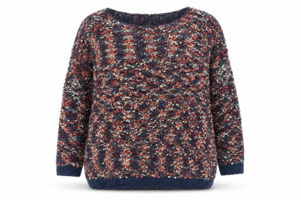 Easy Wear Womens Blue  Knit Pullover Jumper Size 14