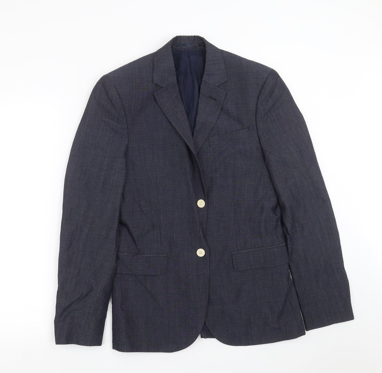 H&M Mens Blue   Jacket Suit Jacket Size 36
