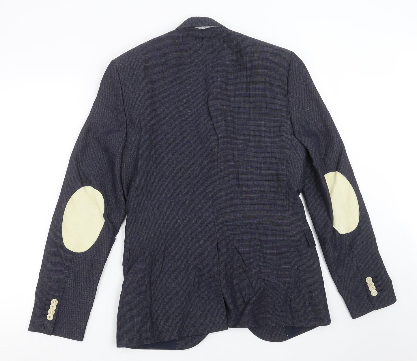 H&M Mens Blue   Jacket Suit Jacket Size 36