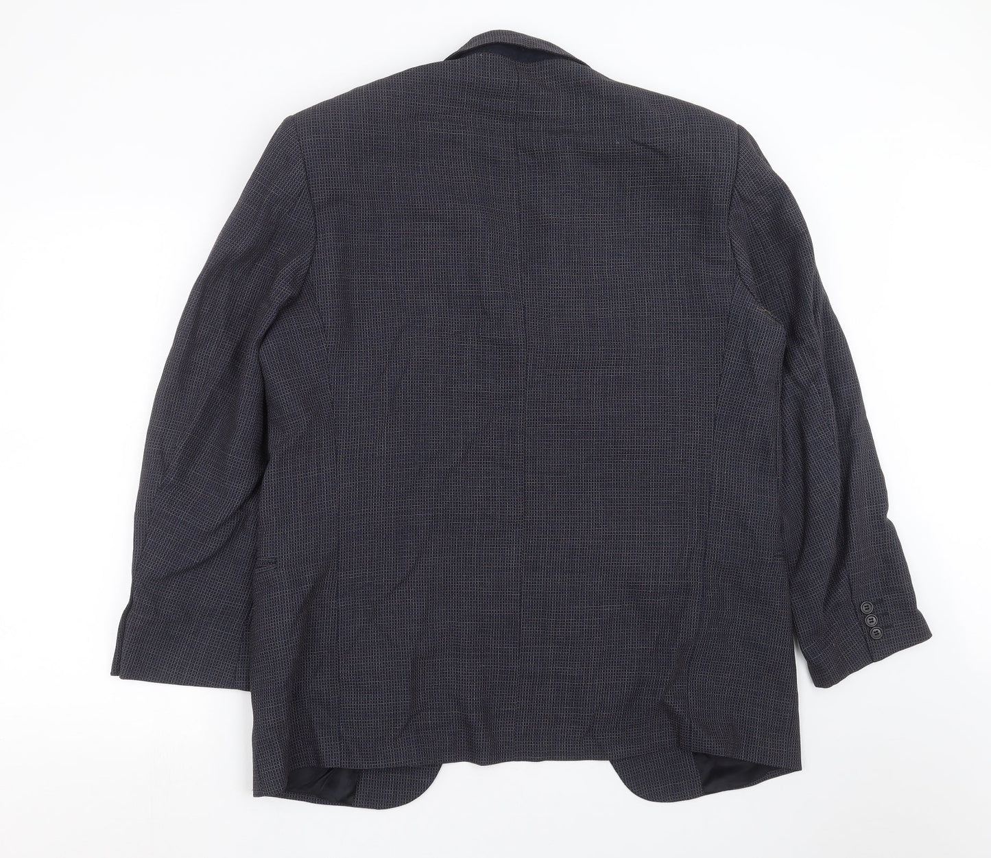 Marks and Spencer Mens Blue Check  Jacket Suit Jacket Size 40