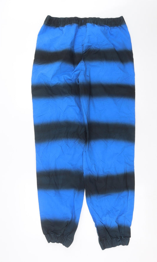 Preworn Mens Blue Striped  Jogger Trousers Size 30 in L31 in