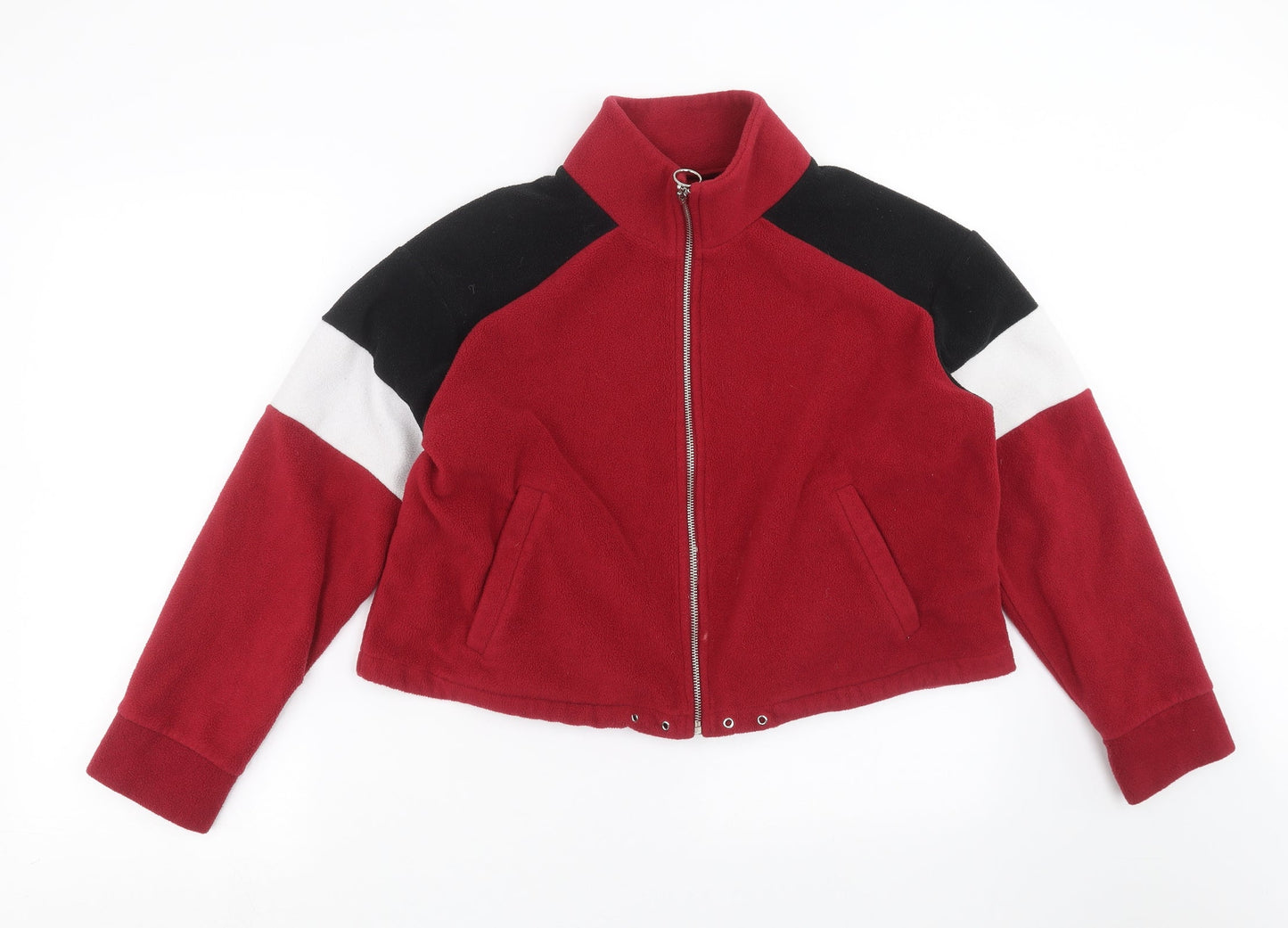 New Look Womens Red   Full Zip Jumper Size 16