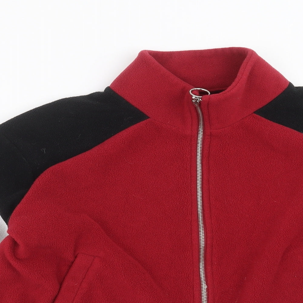 New Look Womens Red   Full Zip Jumper Size 16