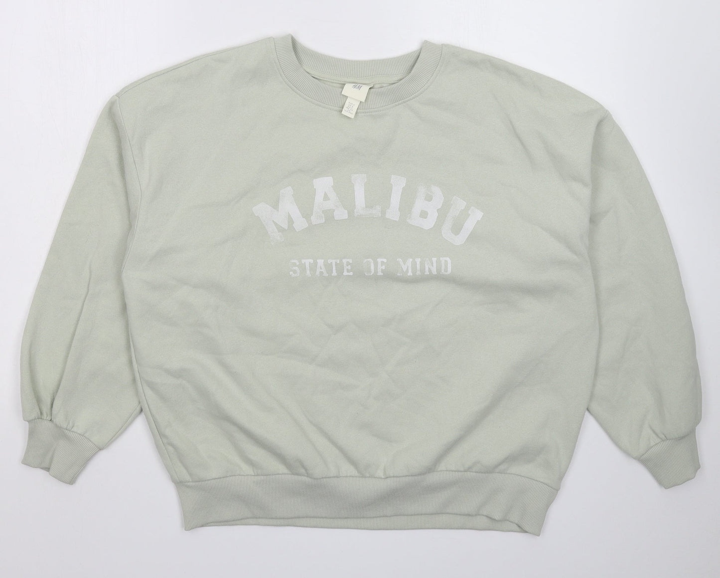 H&M Mens Grey   Pullover Sweatshirt Size S  - Oversized