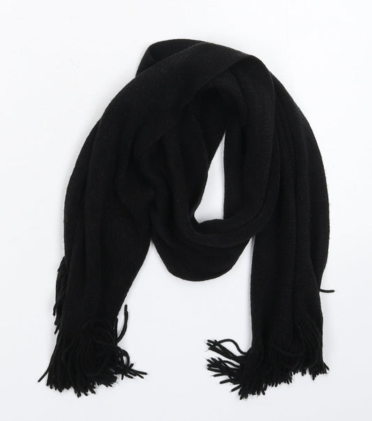 Preworn Mens Black  Knit Scarf