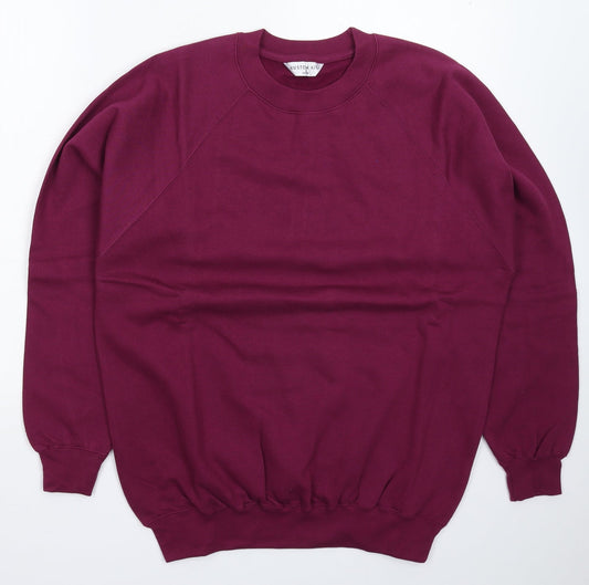 Kustom Kit Mens Purple   Pullover Sweatshirt Size S