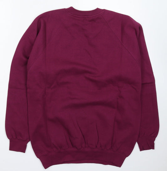 Kustom Kit Mens Purple   Pullover Sweatshirt Size S