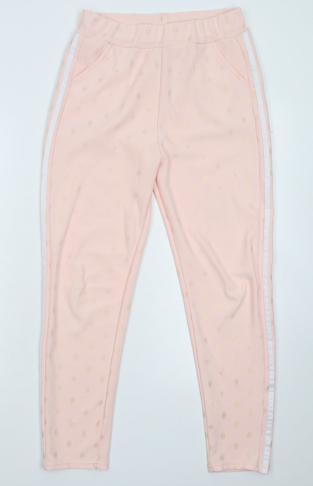 Preworn Womens Pink Striped  Trousers  Size M L25 in