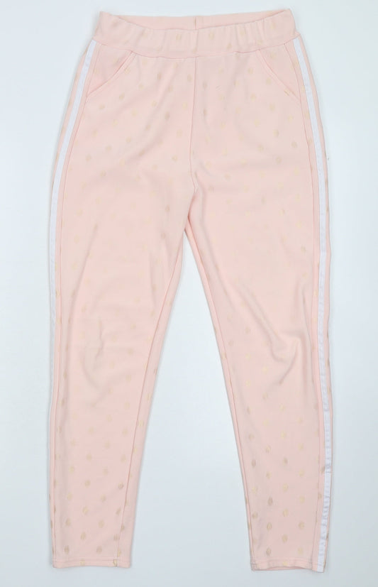 Preworn Womens Pink Striped  Trousers  Size M L25 in