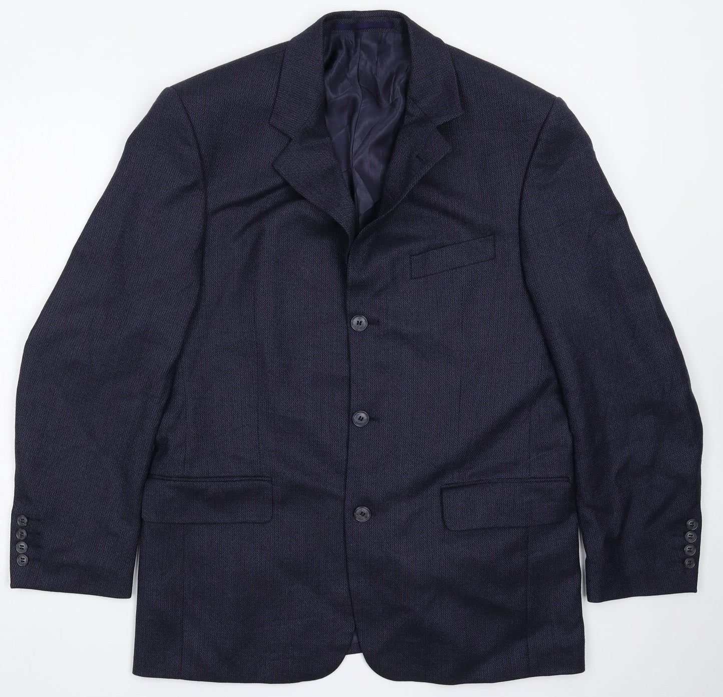 Douglas Mens Blue   Jacket Suit Jacket Size 40