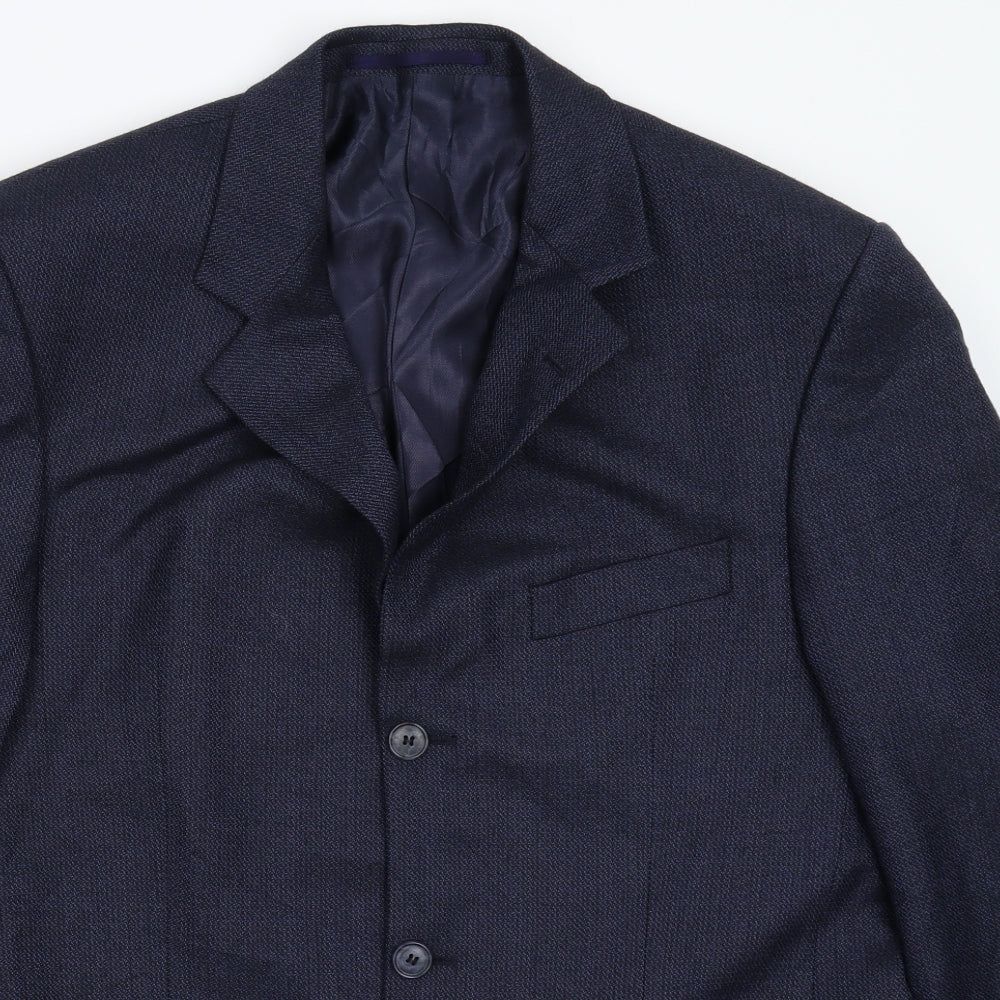 Douglas Mens Blue   Jacket Suit Jacket Size 40