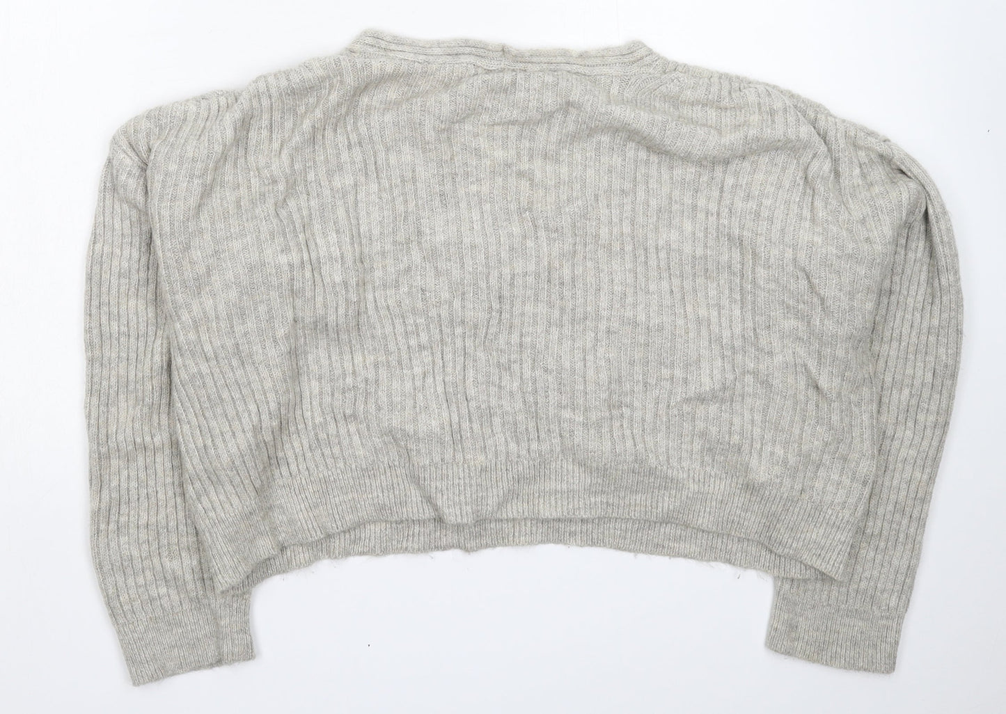 New Look Womens Grey  Knit Pullover Jumper Size M  - Oversized